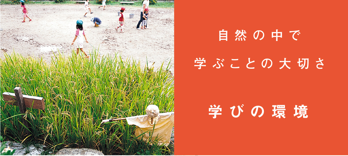 自然の中で学ぶことの大切さ　学びの環境